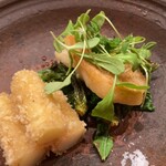 日本料理 新茶家 - ホワイトアスパラときんき こしあぶら