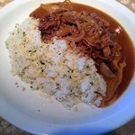 レストランブレ - 牛バラ肉のストロガノフ・バターライス添え