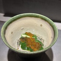 鮨 惣五郎 - 真蛸とフルーツ蕪 モロヘイヤソース