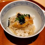 銀座 しのはら - 毛蟹の真薯コロッケと新生姜