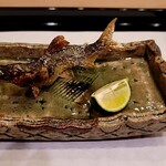 馬車道 大かわ - 少し前に元気だった鮎（酢橘）