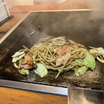 ぼてふく - ベーコンしめじ入りそば