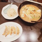 らぁめん 味蔵 - まんぷくセット　みそ野菜