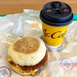 マクドナルド - 料理写真:ソーセージマフィンコンビ(240円)