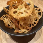 空 - れんこんチップス。お酒のおつまみに最適です