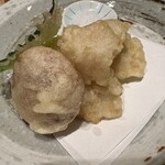 空 - 椎茸の天ぷら。衣の軽さが嬉しい