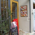 カフェ ポポロ - お店の入り口!!ヽ(・∀・)ノ