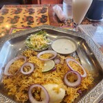 JAGA - マトンビリヤニ マトンがホロホロ、お米はほかほかでパラパラ、スパイスは控えめ、ライタは水分多め