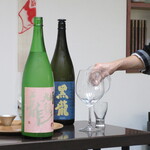 日本料理 TOBIUME - 高級酒であっても、綺麗なグラスであっても、リンスを欠かさず