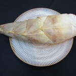 日本料理 TOBIUME - 本日の北九州主役食材「合馬の筍」白子