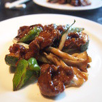 開化亭 - 飛騨牛のオイスター炒め