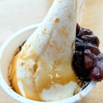 森の芽ぶきたまご舎 - ひよこパフェ〜黒蜜きなこ粒あんアップ