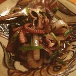 はてるま - 島タコと玉ねぎの炒めもの