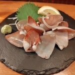 はち八 - 生イカ耳の炙り