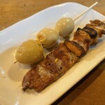 焼とり弁慶 - うずらの卵110円　ダルム150円