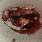 三軒茶屋一丁目食堂 - フォアグラ　チェリーとナッツ。甘酸っぱいソースがとても美味しい