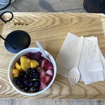 AOBA - アサイーボウル¥1100(税込)フルーツがはゴロゴロ(とくにフレッシュマンゴー)入っていたのがとても嬉しかったです。