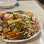 水新菜館 - あんかけ焼きそば