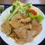 Riyuuen - 肉しょうが定食(アップ)