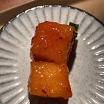 炭焼きステーキHIUCHI - カクテキさんでーす。