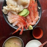 福よし - 甘エビホタテ２色丼！