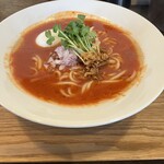 鶏×麦 らら - トマト鶏白湯+玉子