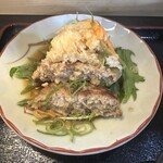 麺・和食処 みつい - ハンバーグ断面