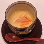 新宿御苑前 鮨らぼ  - カニ入り出汁餡掛けの茶碗蒸し