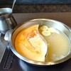 寿司しゃぶしゃぶ ゆず庵 - 出汁は塩レモンと旨辛坦々だし
