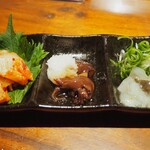 鶏と魚と麺 祐星 - おまかせ3種あて盛