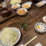 かつ吉 - 食べ放題の野菜