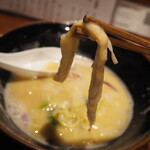 鶏と魚と麺 祐星 - 鶏白湯ラーメン（穂先メンマ）