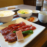 焼肉だいじゅ園 - 2014.06_だいじゅ園セット(1166円)