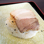 麺や吉村 - チャーシューおにぎり