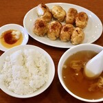 ホワイト餃子 - 餃子定食