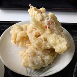 手打ちそばやさん うどんやさん 白虎 - かぼちゃ・れんこん・ちくわ♪