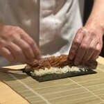 広島 鮨 銀座芝濱 - かんぴょう巻き