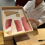 広島 鮨 銀座芝濱 - 8週間熟成の鮪