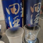 すし居酒屋 樽 - 田酒 渡船2号 120ml 1000 田酒 山田穂 120ml 1000