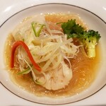 中国料理 盤古殿 - ホタテ貝ネギ生姜蒸し