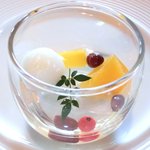 RISTORANTE OZIO - デザートブッフェ 2376円 の白玉フルーツポンチ