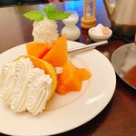 パルファン - 赤肉メロンショートケーキと紅茶