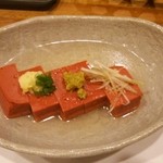 分田上 - 赤こんにゃくおでん、茗荷、自家製柚子胡椒、しょうが