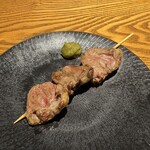Kurobe - まずはハツ串からいただきます