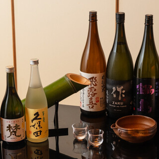 地酒やワインを豊富に取り揃え。お寿司に合わせるドリンクも充実