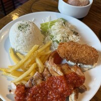 渋谷アチェーゾ - チキングリル&カニクリームコロッケ　1,180円