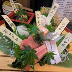 ひげ坊主 - お刺身の盛り合わせ