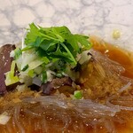 福神来々 - なすと春雨蒸し物　ハムユイソース