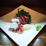 小料理かずよ - 刺身盛り合わせ（550円）今日は本鮪が旨かった～
