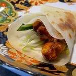 福神来々 - 若鳥　甜面醤焼き　クレープ添え